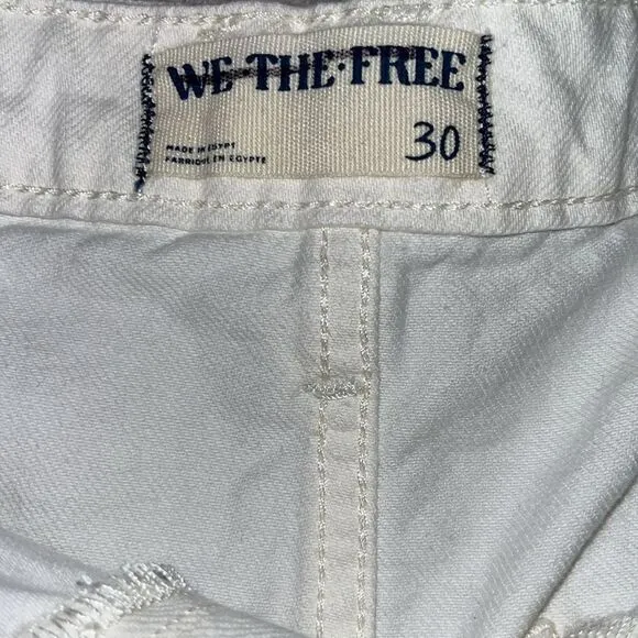 Nwt We The Free white rolled leg shorts
