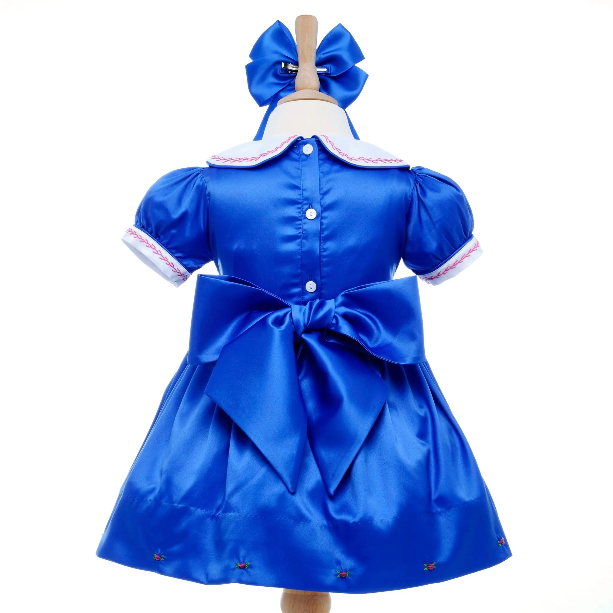 Ocean Baby Egyptian Blue Satin Dress (6M-8Yrs)