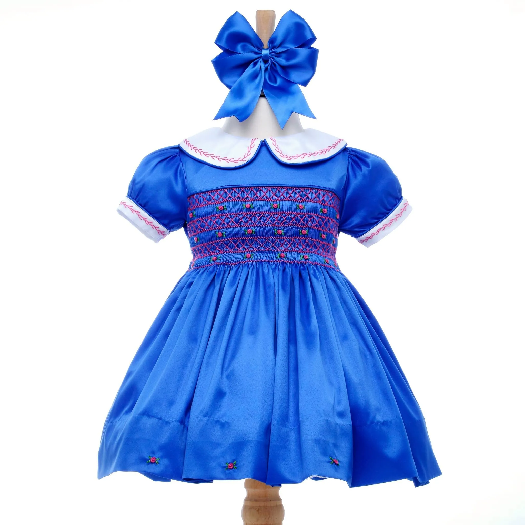 Ocean Baby Egyptian Blue Satin Dress (6M-8Yrs)