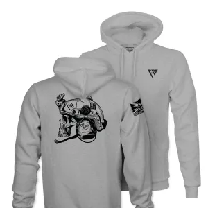 OLD ALPHA TAG & BACK HOODIE
