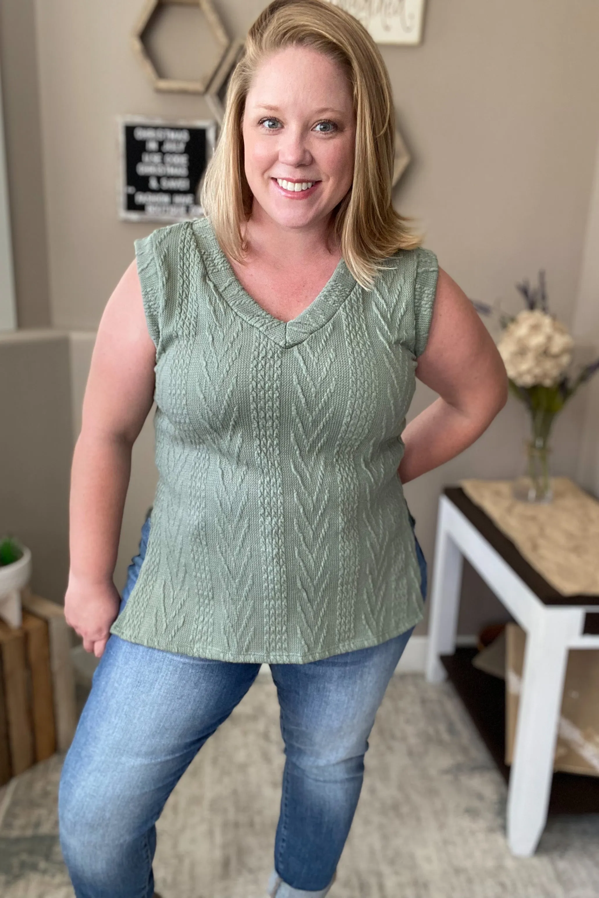 Olive You Sweater Tank