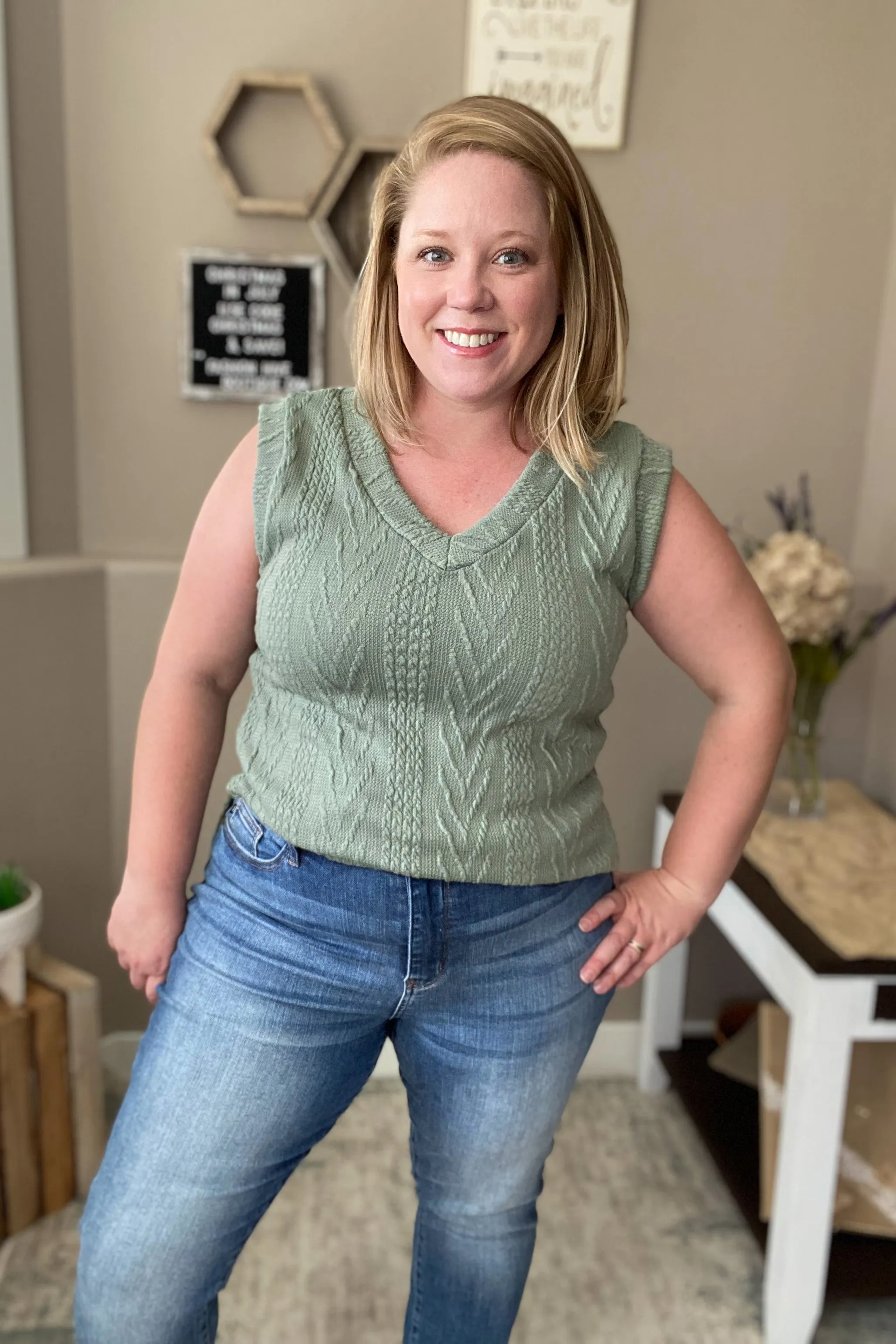 Olive You Sweater Tank
