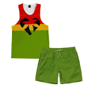 One Love Bud Tank and Shorts Rave Outfit