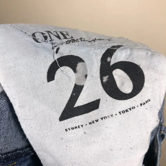 One Teaspoon for Free People Outlaws High Rise Denim Jean Shorts Distressed