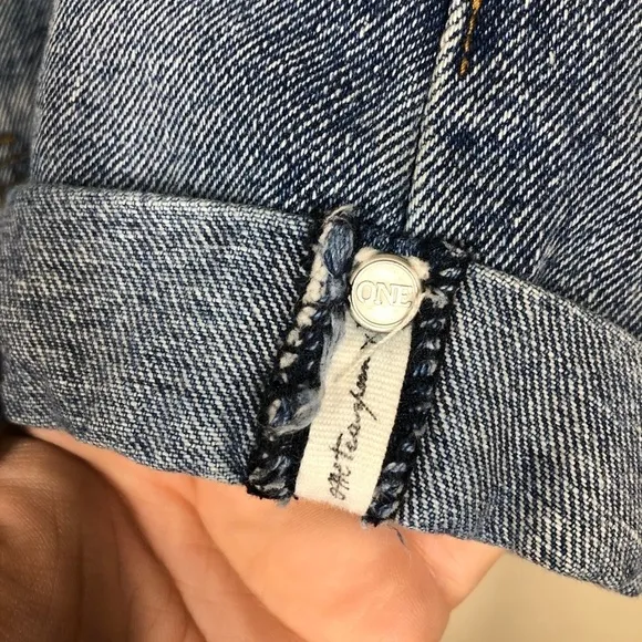 One Teaspoon for Free People Outlaws High Rise Denim Jean Shorts Distressed
