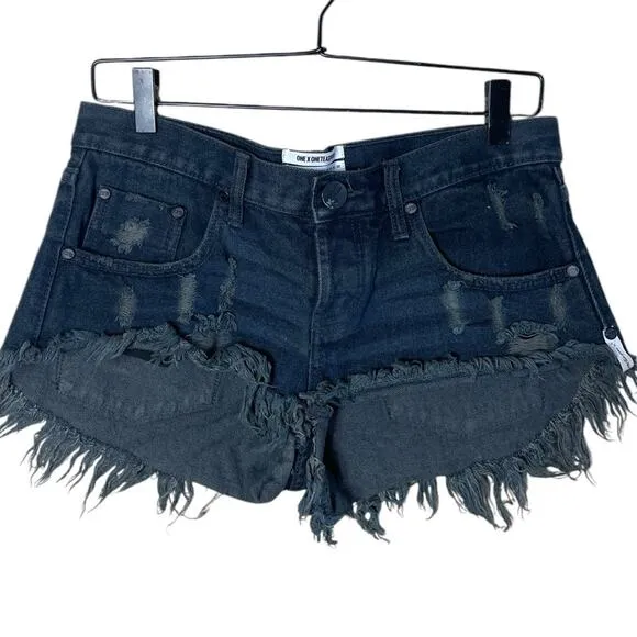 One Teaspoon for Free People Shorts Women’s Sz 26 Low Waist Medium Rise