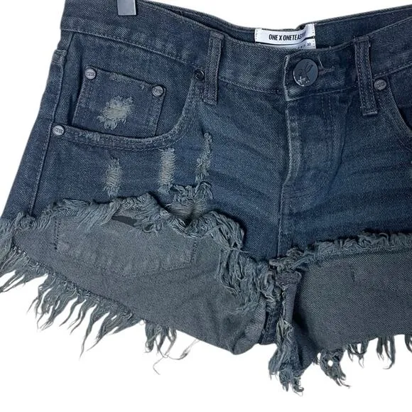 One Teaspoon for Free People Shorts Women’s Sz 26 Low Waist Medium Rise