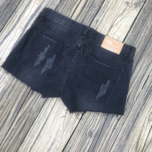One Teaspoon Trashed Free Birds Cutoffs
