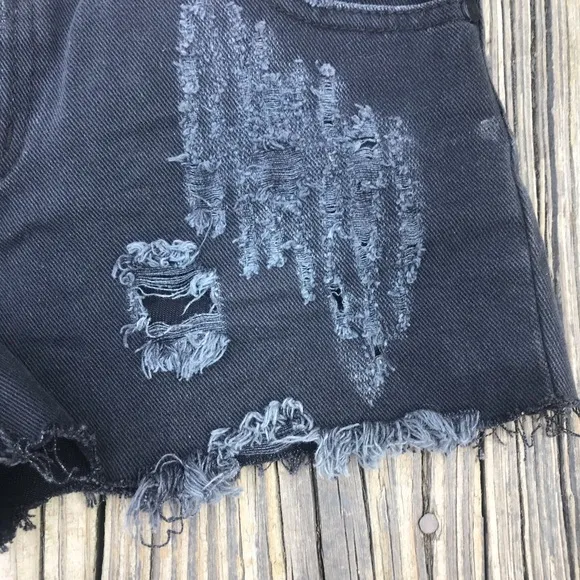 One Teaspoon Trashed Free Birds Cutoffs