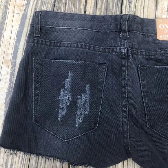 One Teaspoon Trashed Free Birds Cutoffs