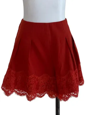 Orange Lace Short Pants