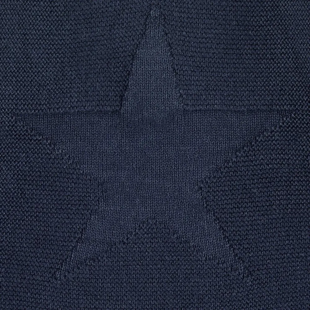 Organic Knitted Lined Jacket - Navy