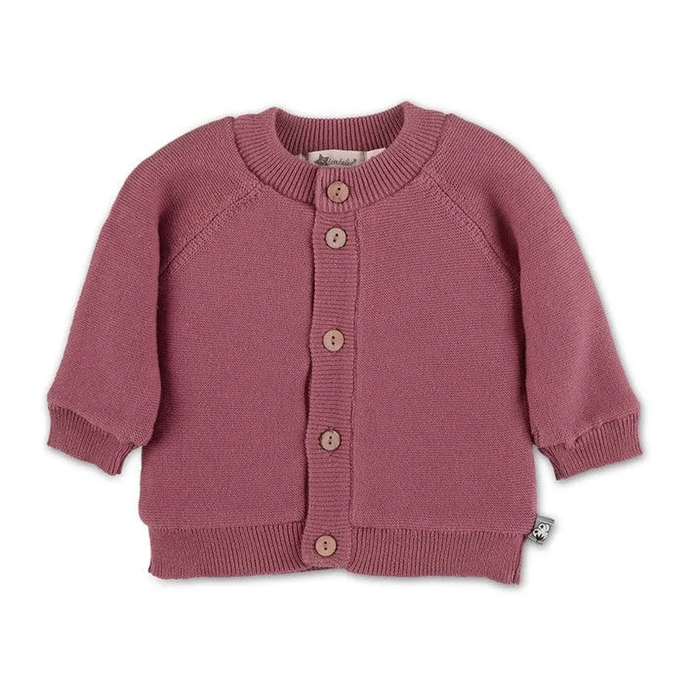 Organic Knitted Lined Jacket - Rose