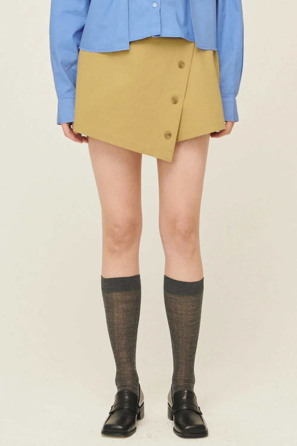 Paige Buttoned Wrap Shorts