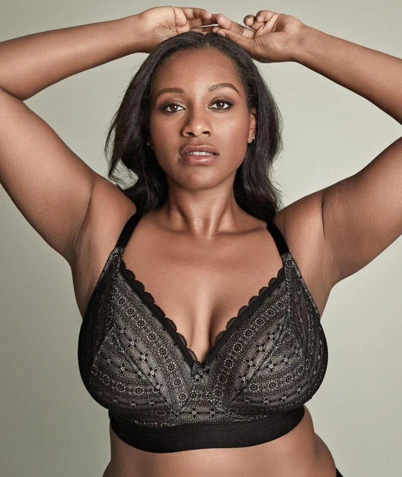 Panache Lyzy Vibe Triangle Wire-free Bra  - Black