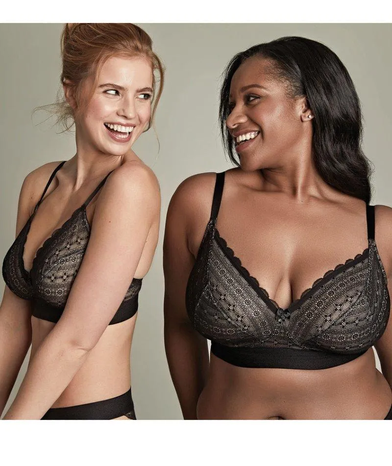Panache Lyzy Vibe Triangle Wire-free Bra  - Black