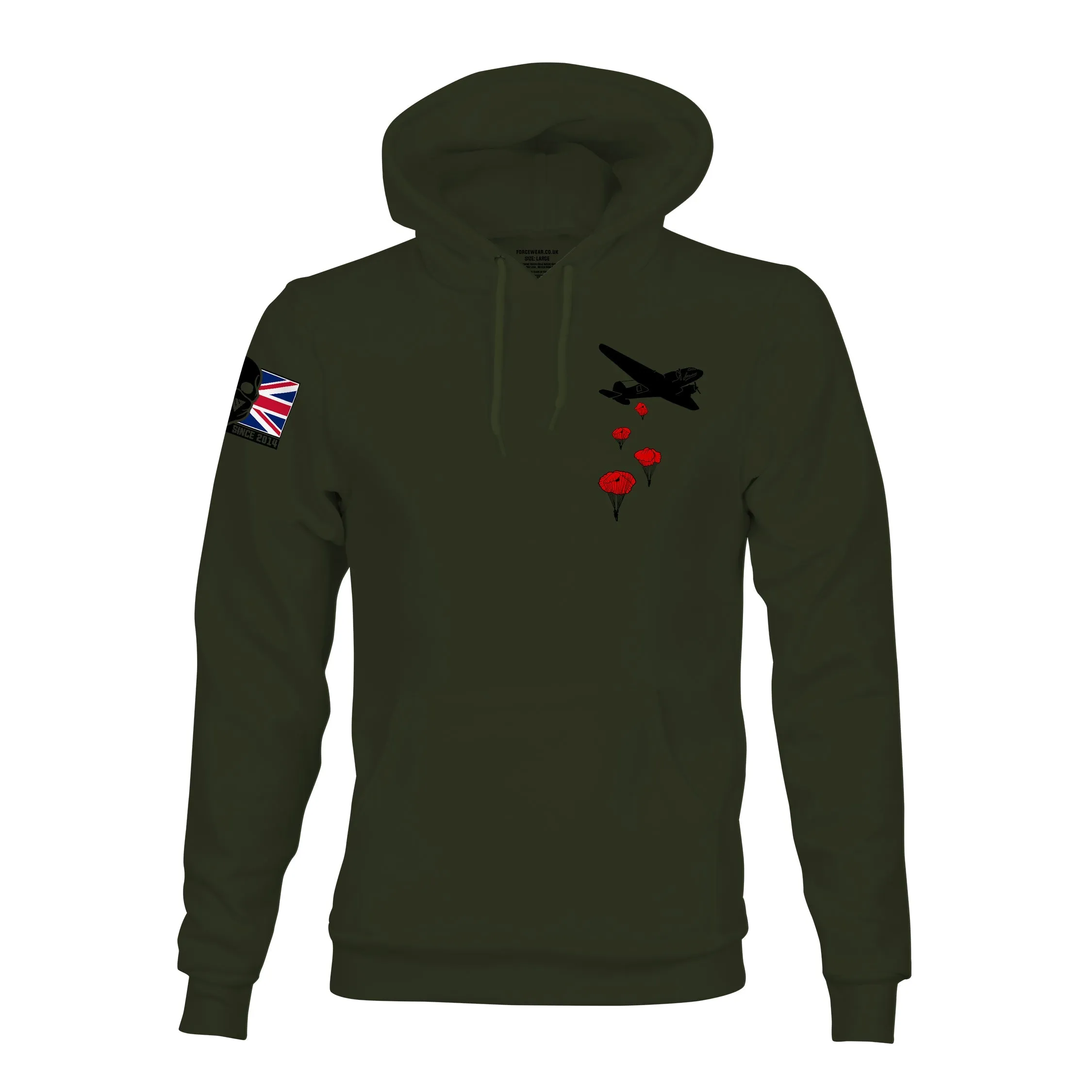 PARA DROP POPPIES TAG HOODIE