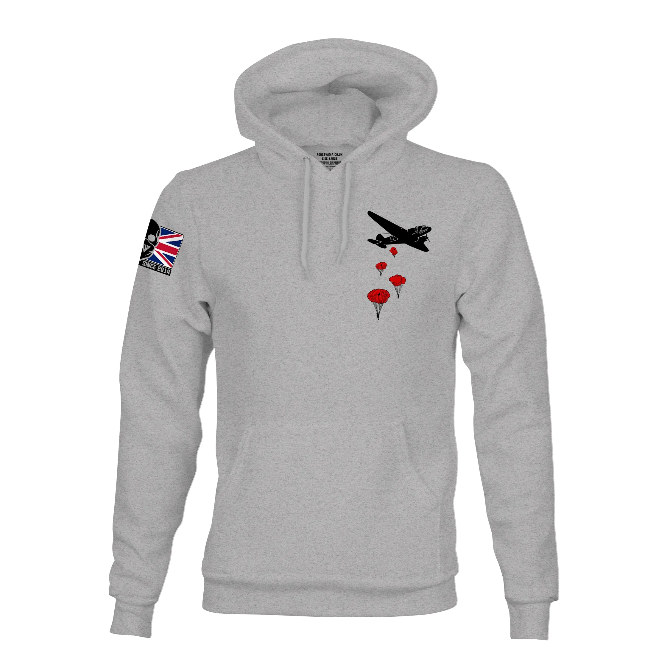 PARA DROP POPPIES TAG HOODIE