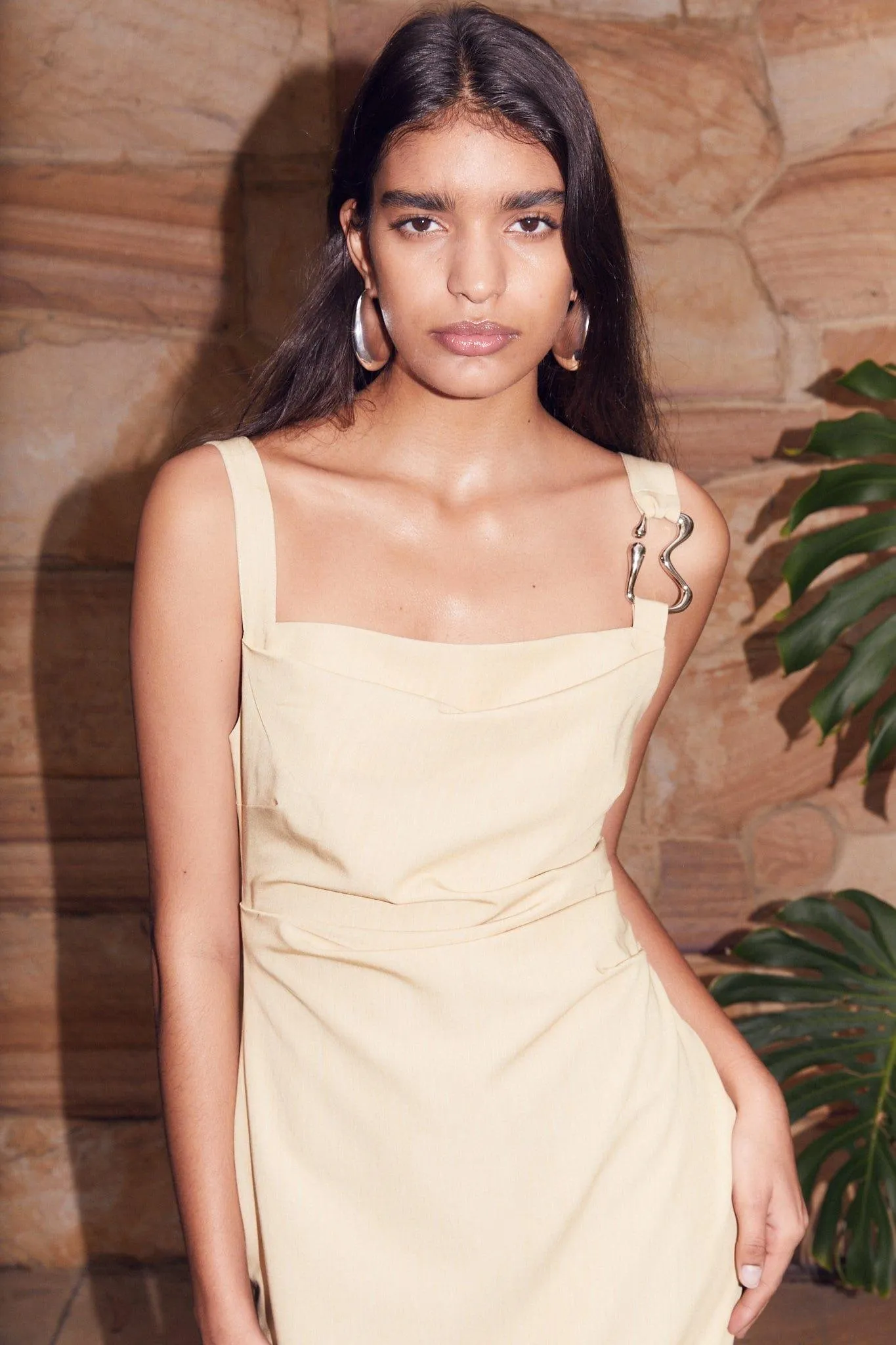 PARADIGM TUCKED MIDI DRESS | CITRUS