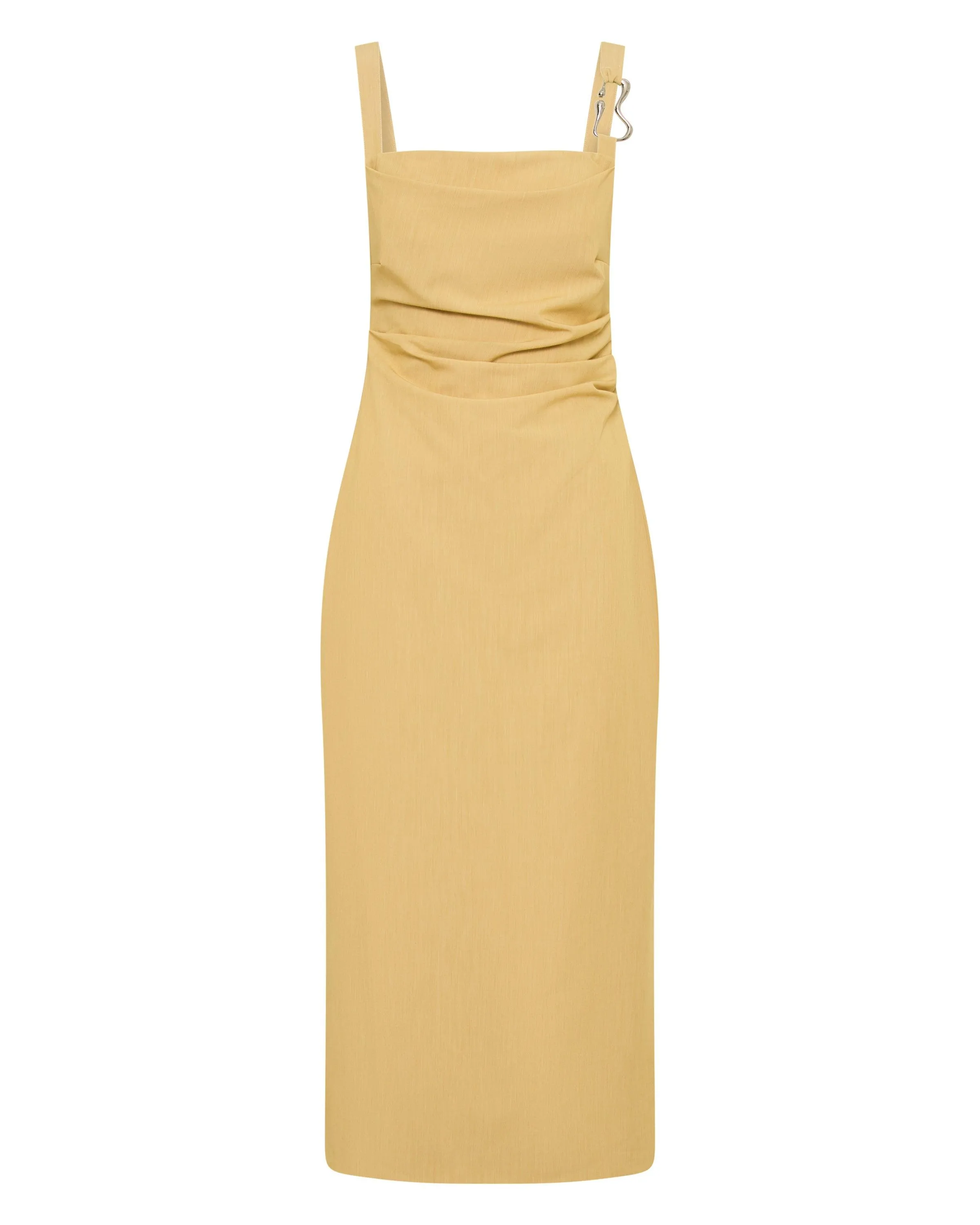 PARADIGM TUCKED MIDI DRESS | CITRUS