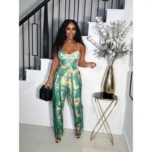 PARTY GIRL FRINGES PANT AND BODY SUIT SET