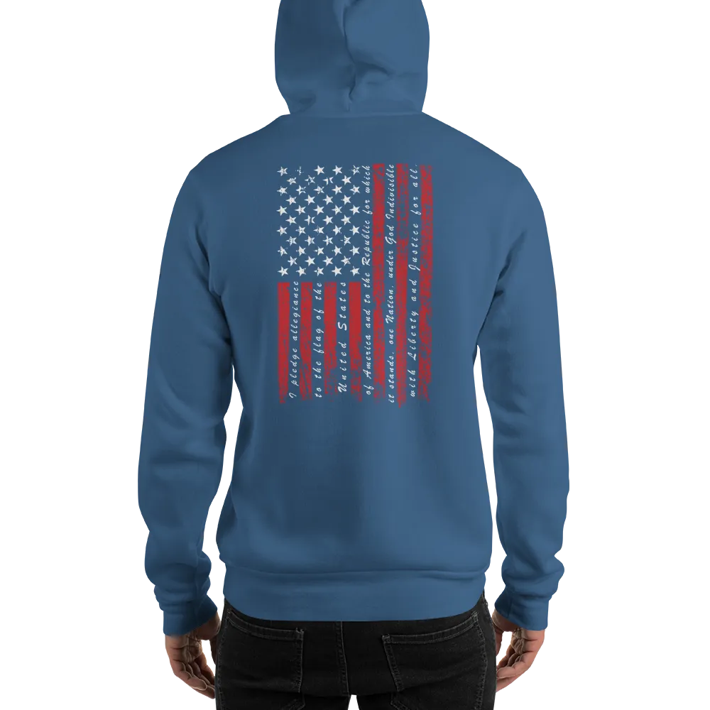 Patriot Pledge of Allegiance Flag Hoodie