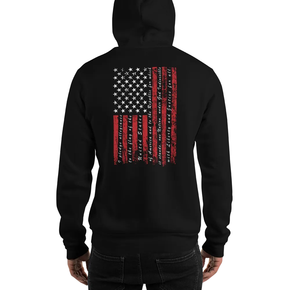Patriot Pledge of Allegiance Flag Hoodie
