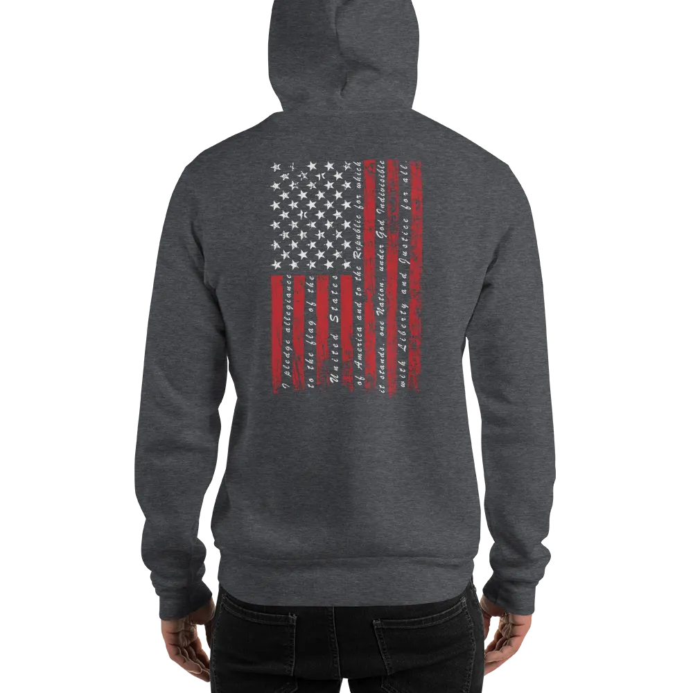 Patriot Pledge of Allegiance Flag Hoodie