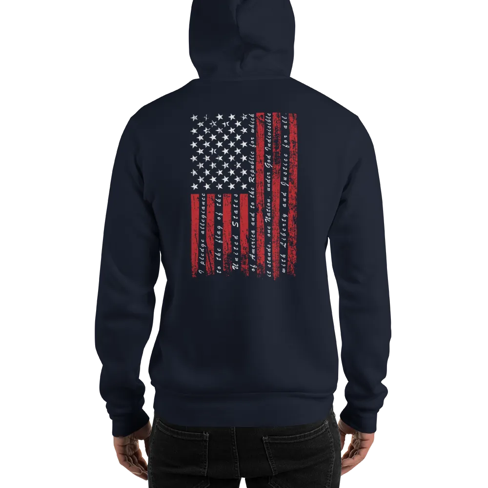 Patriot Pledge of Allegiance Flag Hoodie