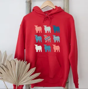 Patriotic Bundle Steers Hoodie (S-3XL) Unisex - Multiple Colors!
