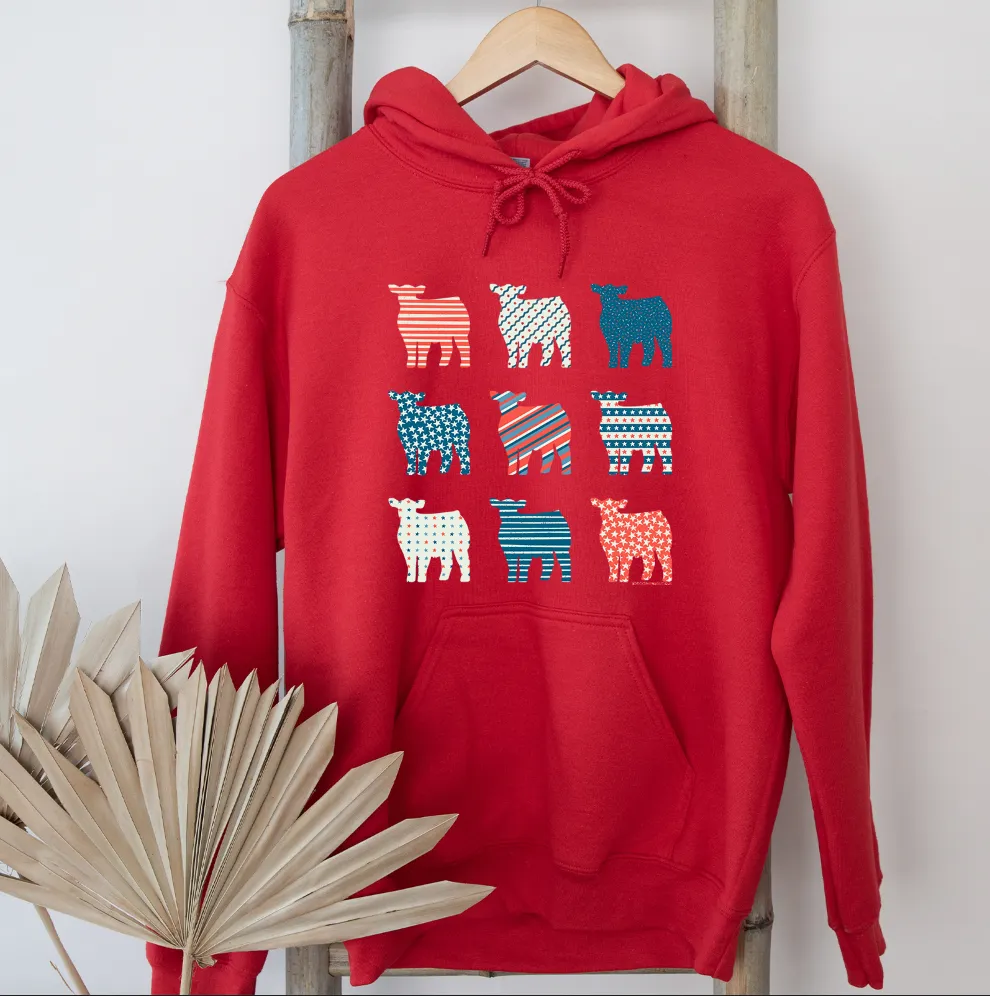 Patriotic Bundle Steers Hoodie (S-3XL) Unisex - Multiple Colors!