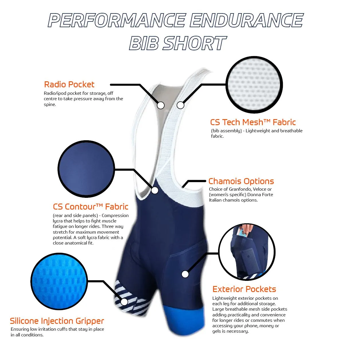 PERFORMANCE Endurance Bib Shorts