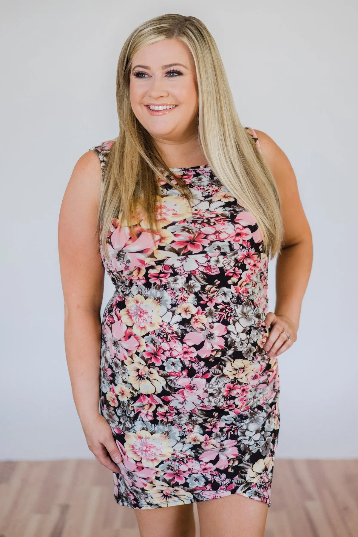 Petal Perfection Dress- Black