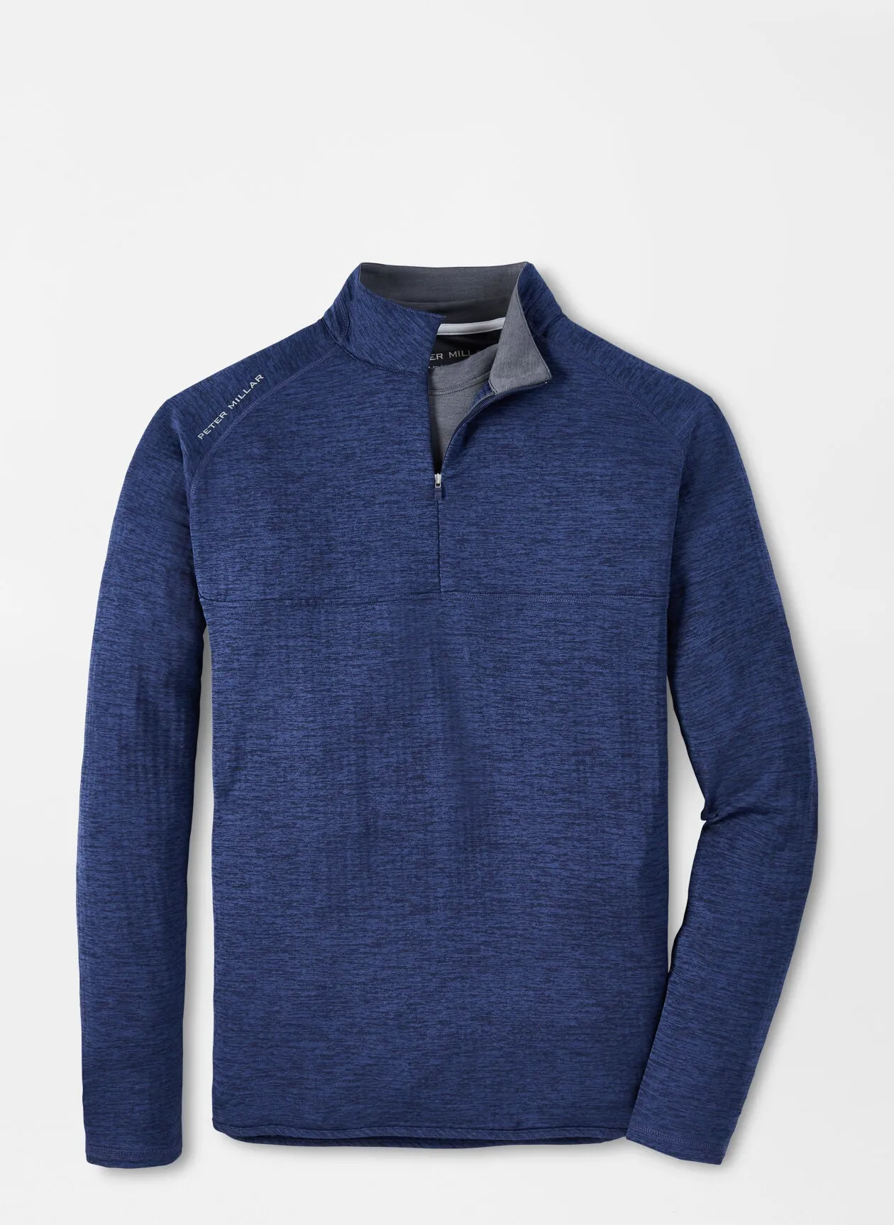 Peter Millar Mens Performance Quarter-Zip - NAVY