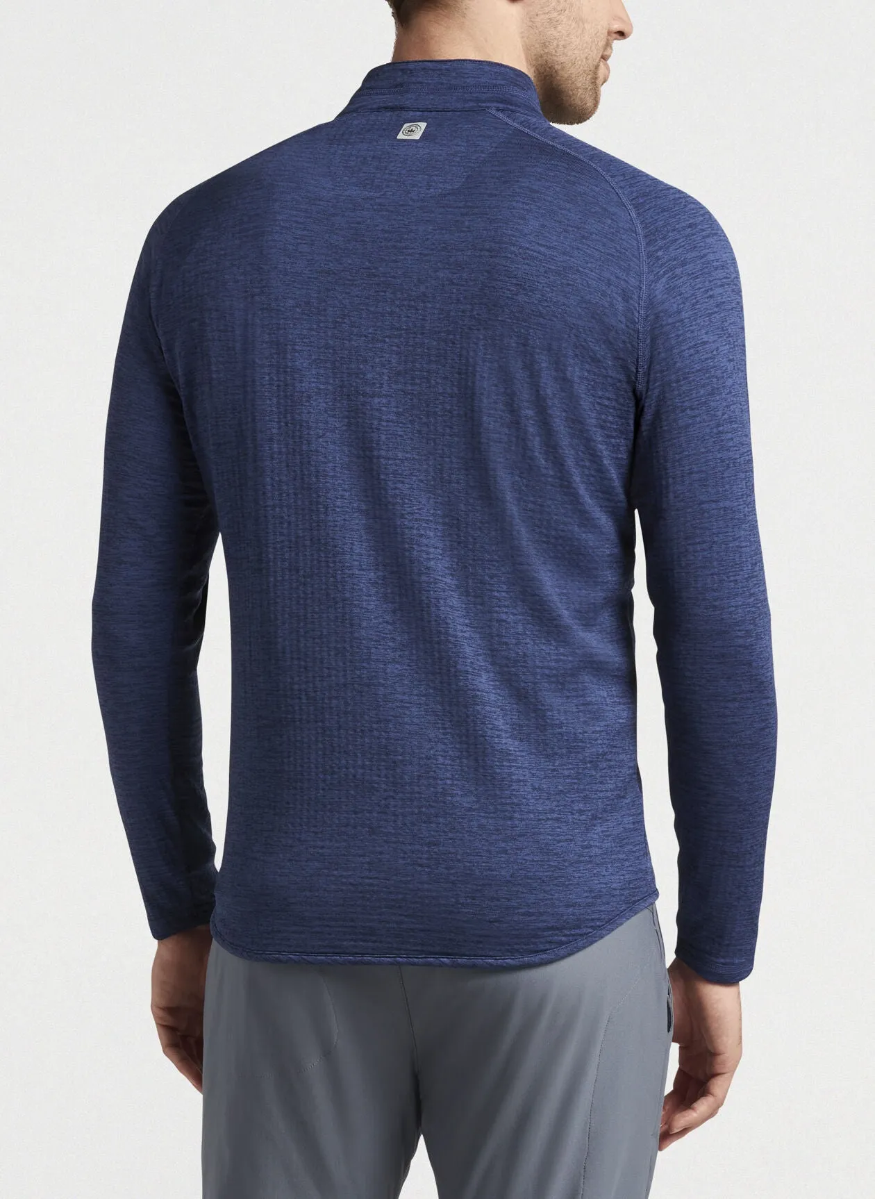 Peter Millar Mens Performance Quarter-Zip - NAVY