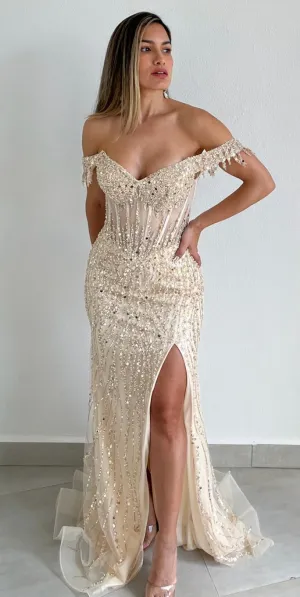 Phenomenal Allure Off-Shoulder Sequins Formal