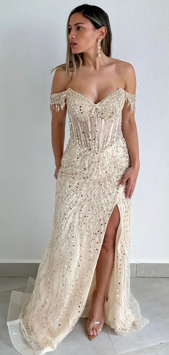 Phenomenal Allure Off-Shoulder Sequins Formal