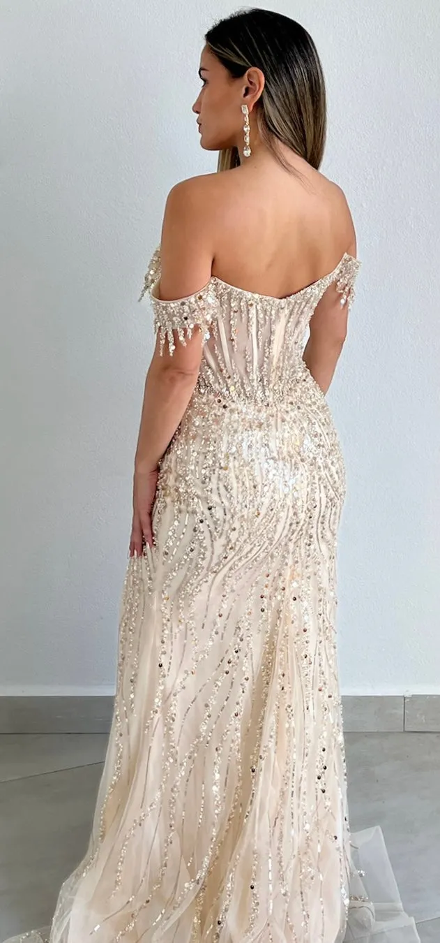 Phenomenal Allure Off-Shoulder Sequins Formal