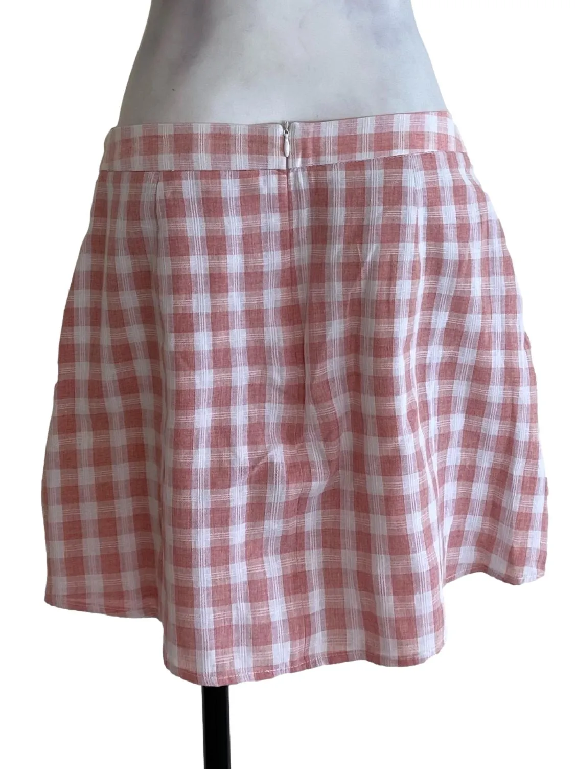 Pink Gingham Skorts
