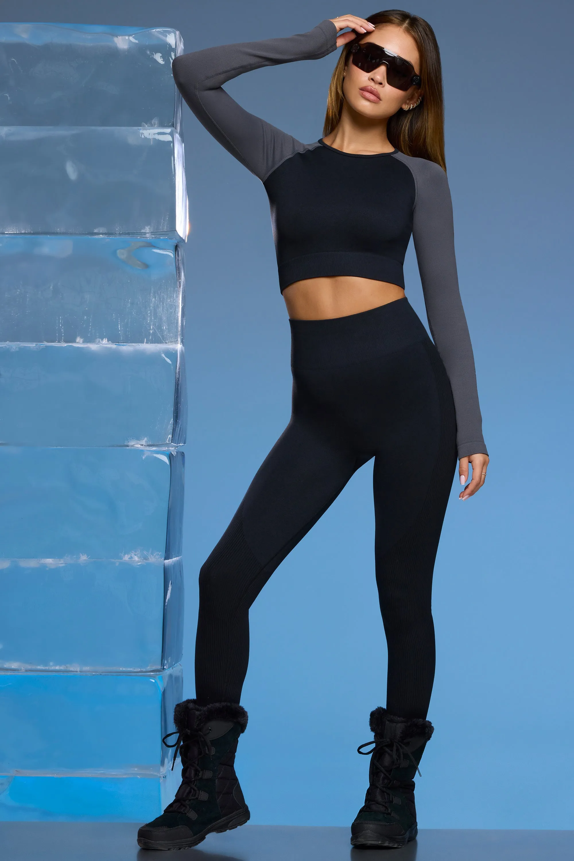 Piste - Petite Super Sculpt Base Layer Leggings in Black