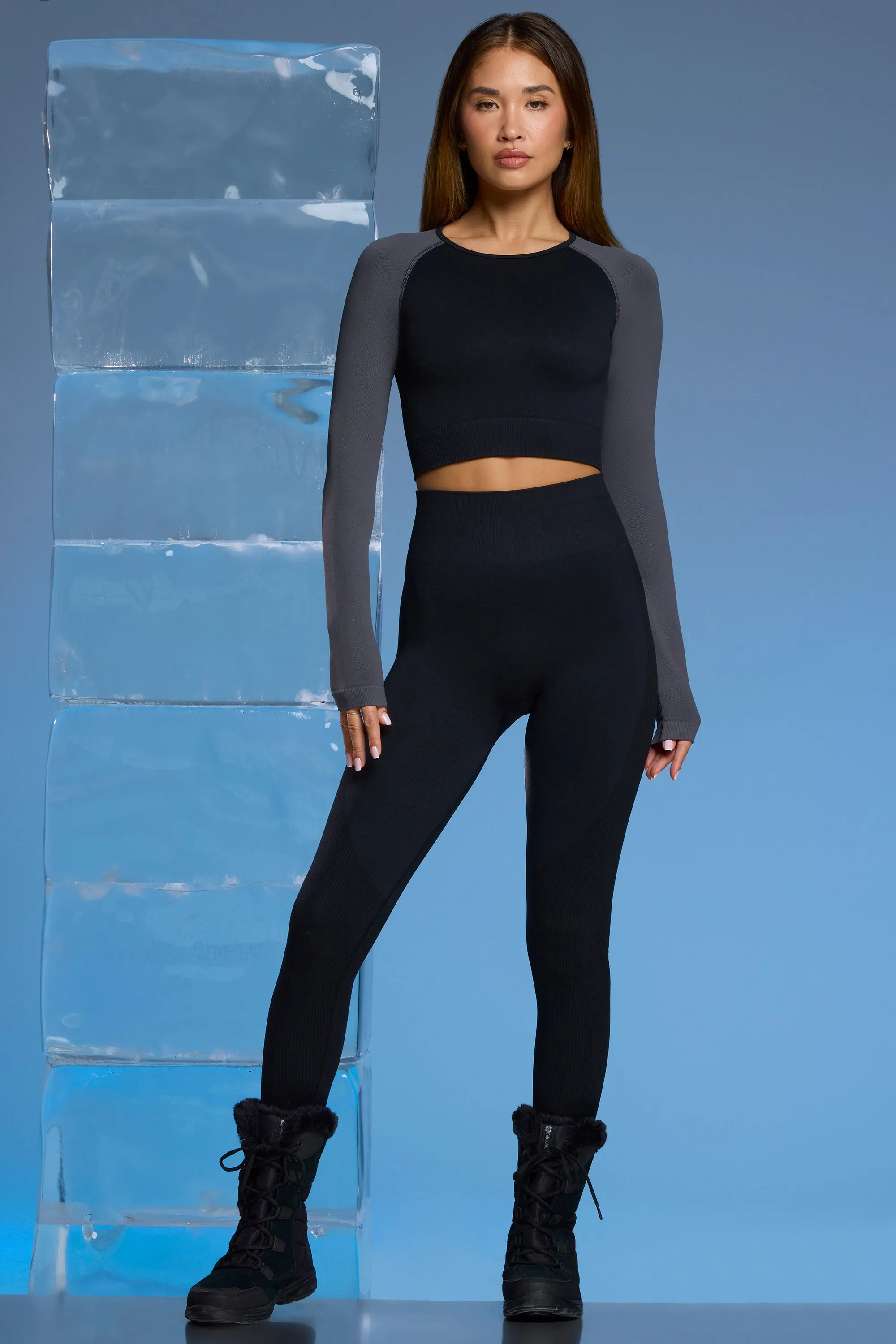 Piste - Petite Super Sculpt Base Layer Leggings in Black