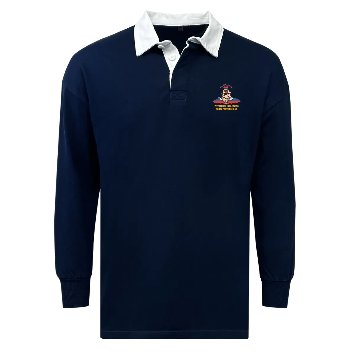 Pittsburgh Harlequins Rugby Classic Long Sleeve Solid Rugby Jersey