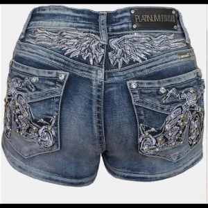 Platinum Plush Free Rider Motorcycle Rhinestone Shorts