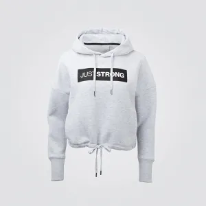 Polar Marl Relax Cropped Hoodie
