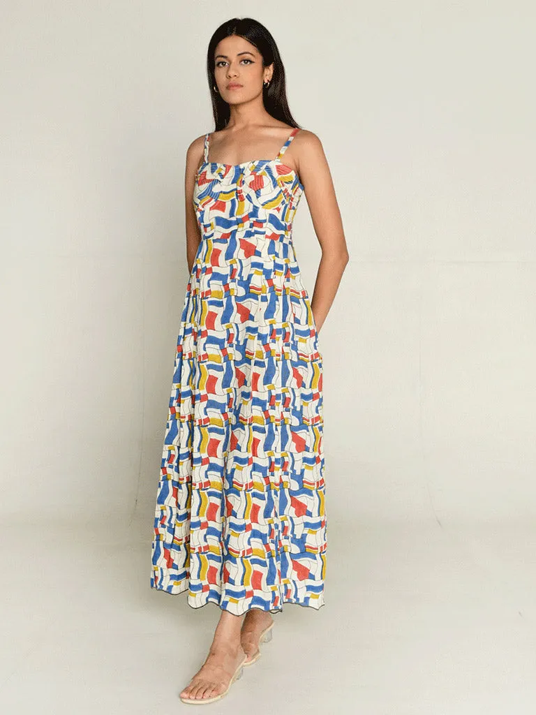 Ponzo Halter Neck Maxi