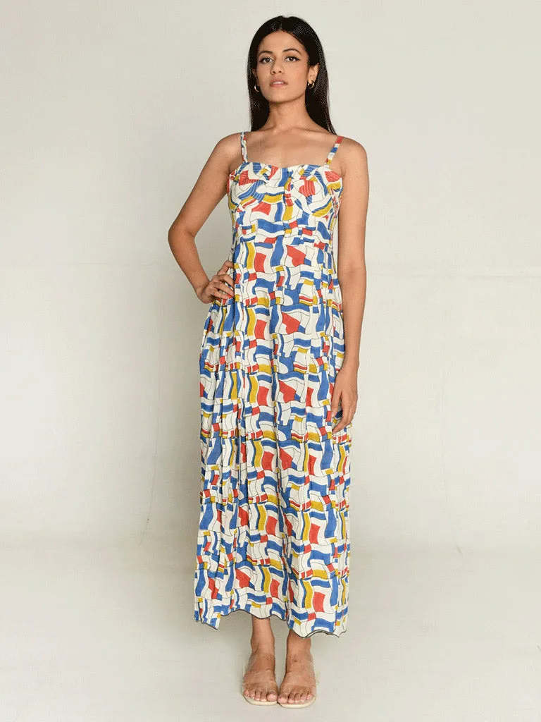 Ponzo Halter Neck Maxi