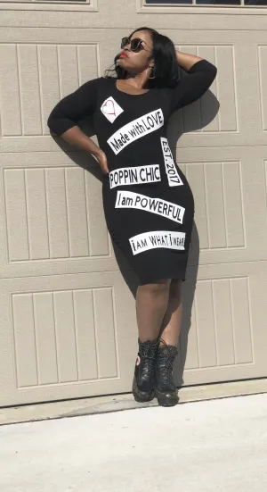 POPPIN Made EST. 2017 Fitted Dress
