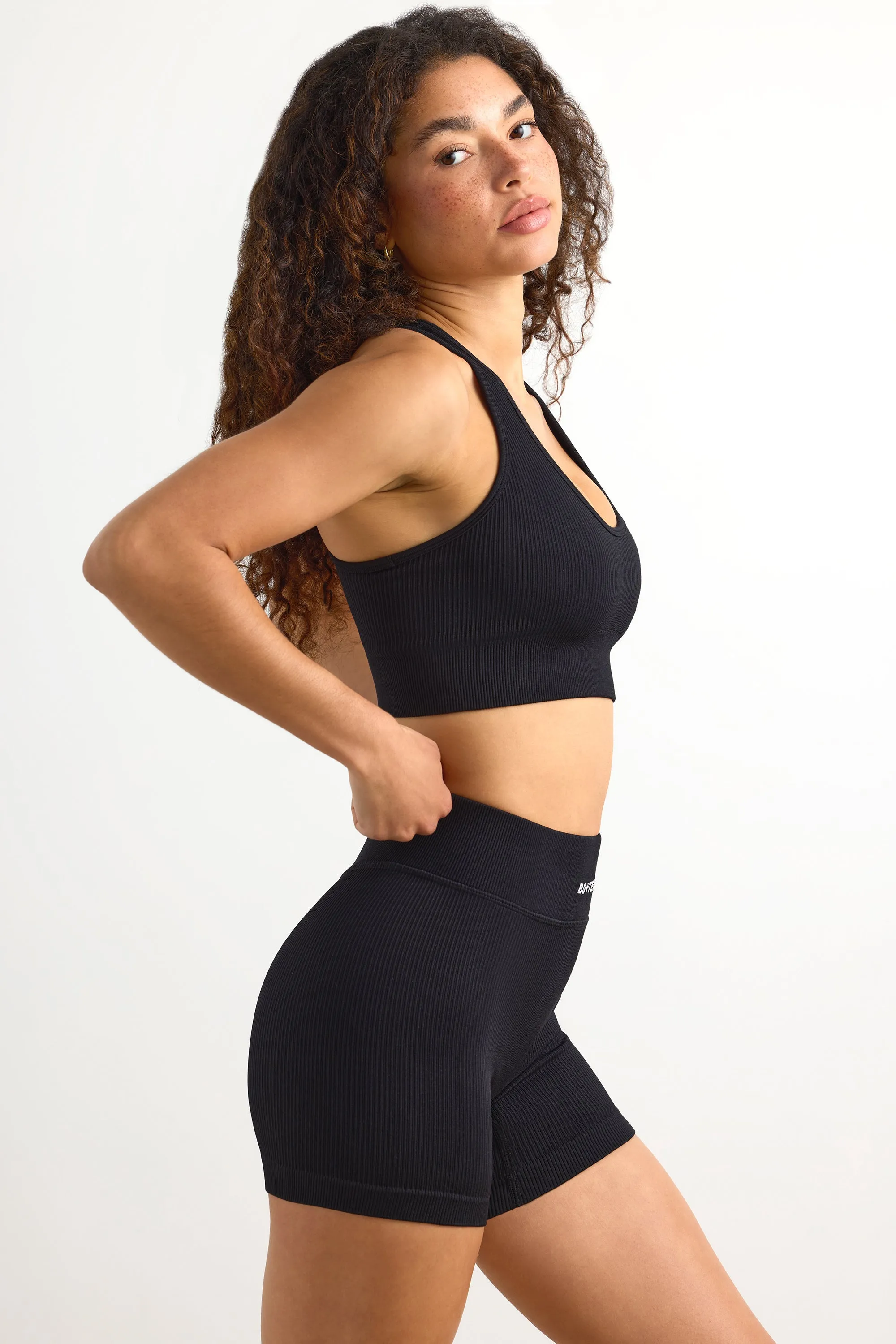 Precision - FlexiRib Mini Shorts in Black