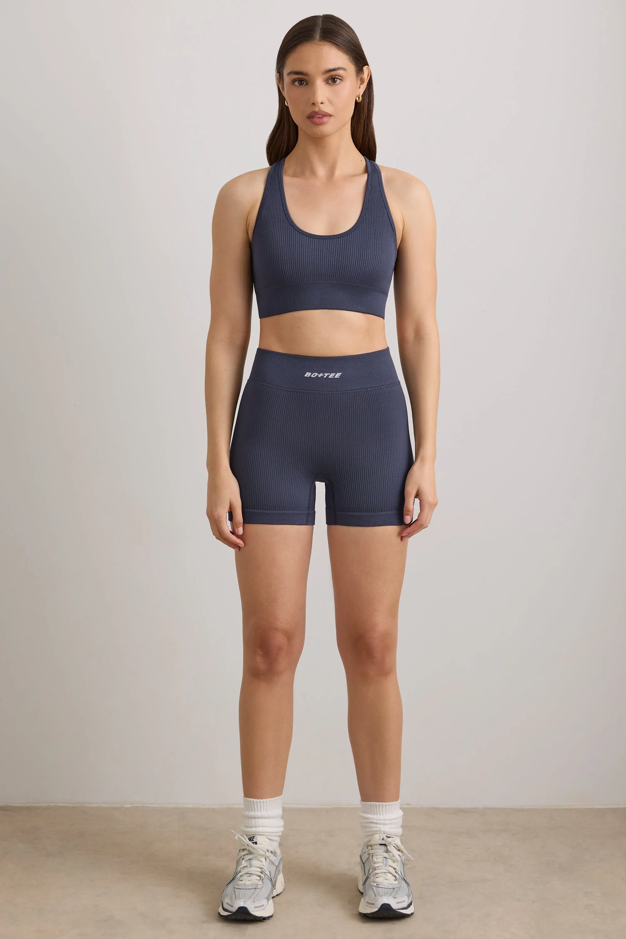 Precision - FlexiRib Mini Shorts in Slate