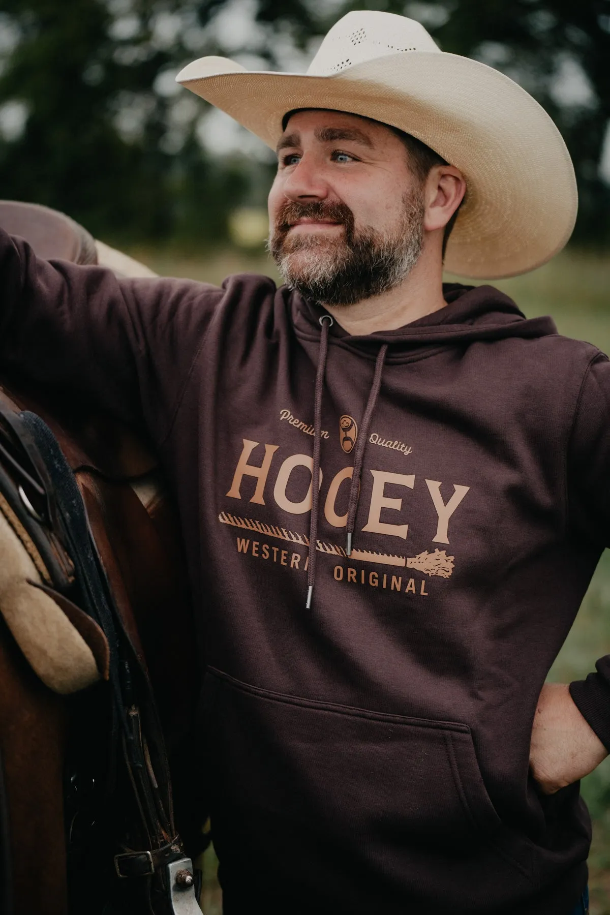 'Premium 2.0' Men's Hooey Brown Hoodie (XXL only)